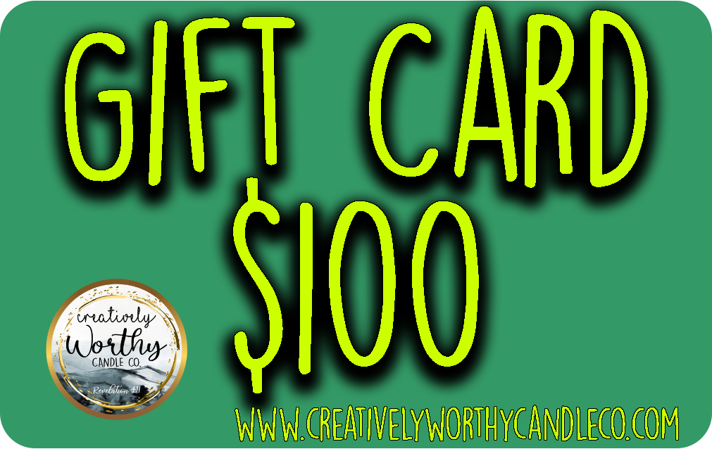 Creatively Worthy Candle Co $100 Gift Card